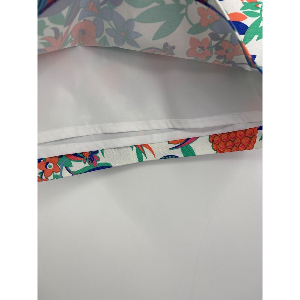 Talbots Fruit Floral Canvas Skirt Blue Green Orange Size 6 NEW - Picture 5 of 8